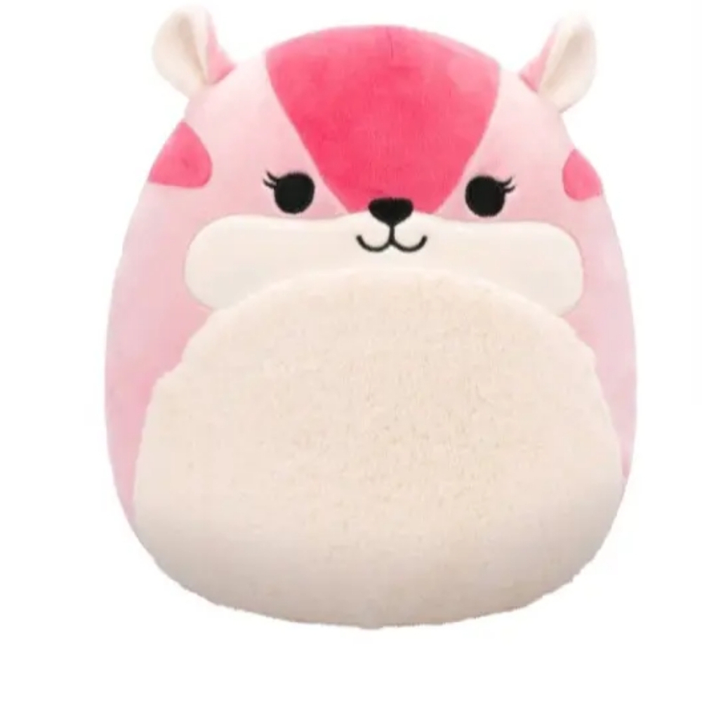 Squishmallows Pink and Cream Plush Animal
